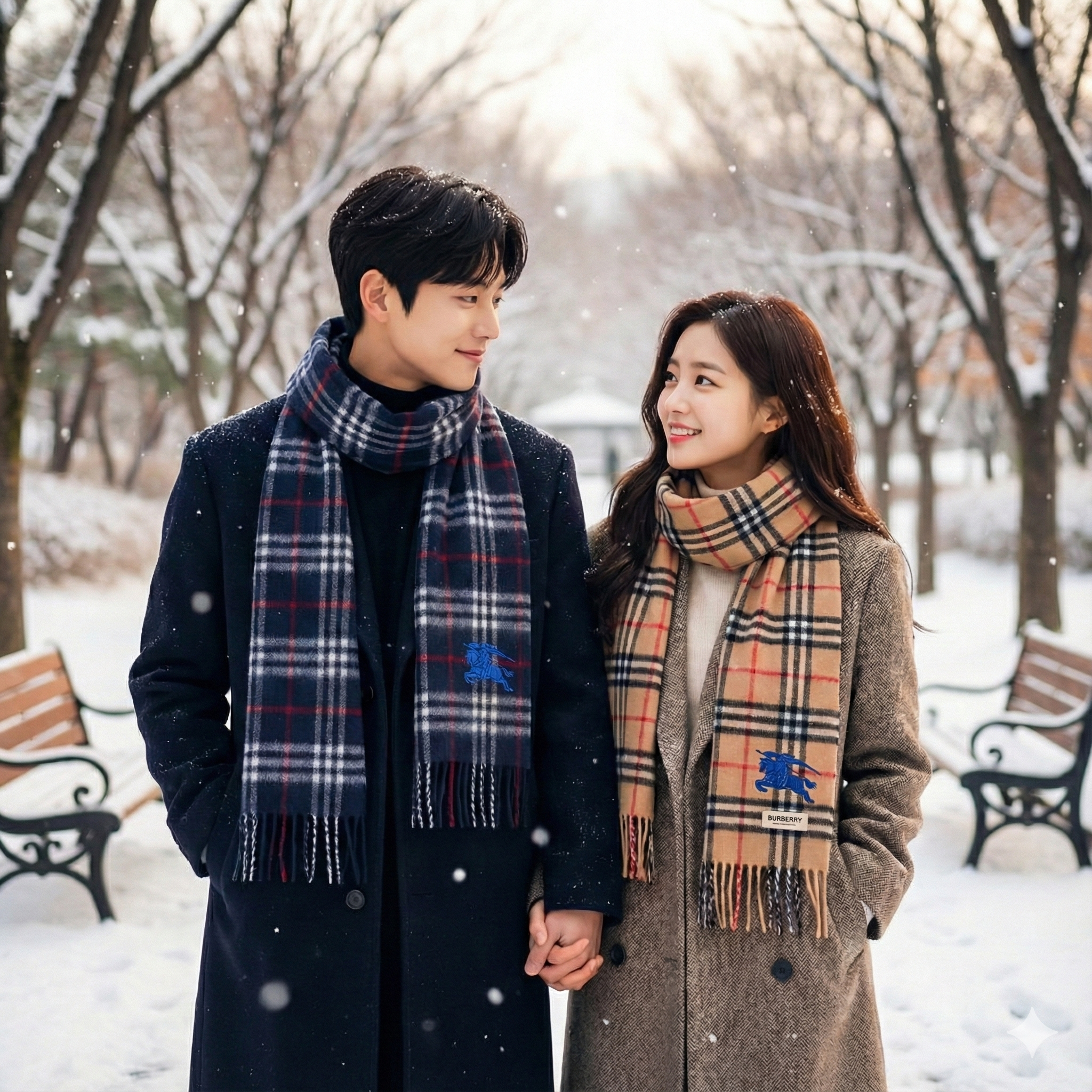 BURBERRY 經典格仔頸巾 (Made in Scotland)