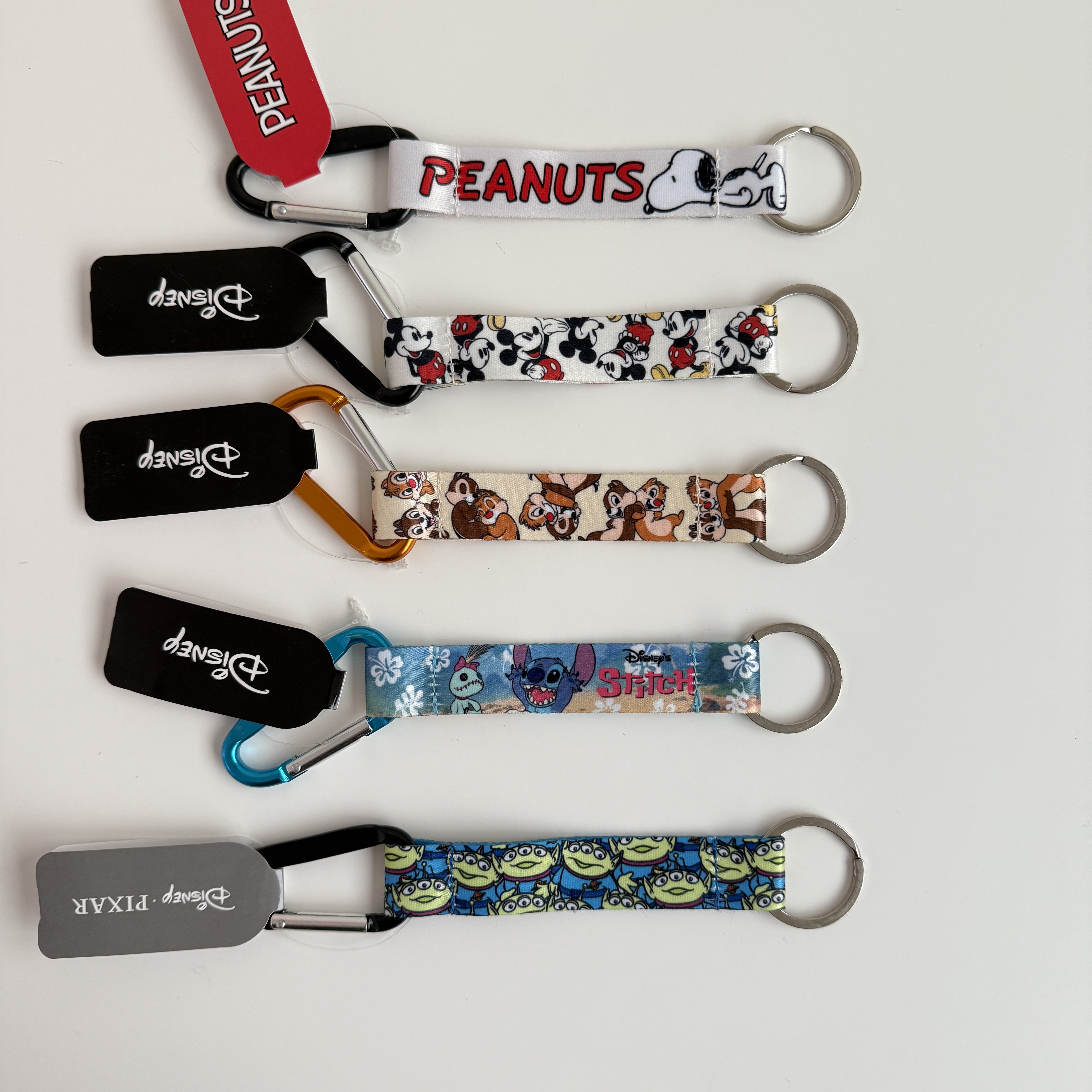 現貨┃日本 迪士尼 米奇 奇奇蒂蒂 三眼怪 史迪奇 史努比 登山扣 吊飾 鑰匙圈