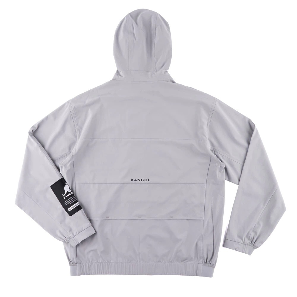 男款 KANGOL JACKET 灰色 英國 袋鼠 透氣 機能 連帽 外套【6321142111】