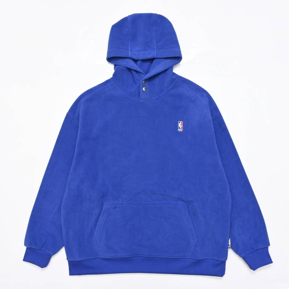 NBA 帽T 搖粒絨 藍 LOGO 連帽T恤 3255105682