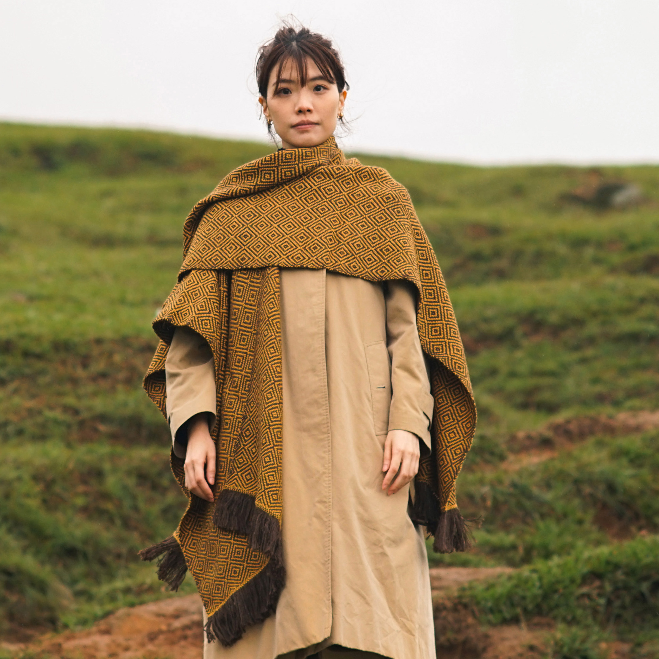 【限量】安地斯羊駝斗篷｜千穗 ｜秘魯