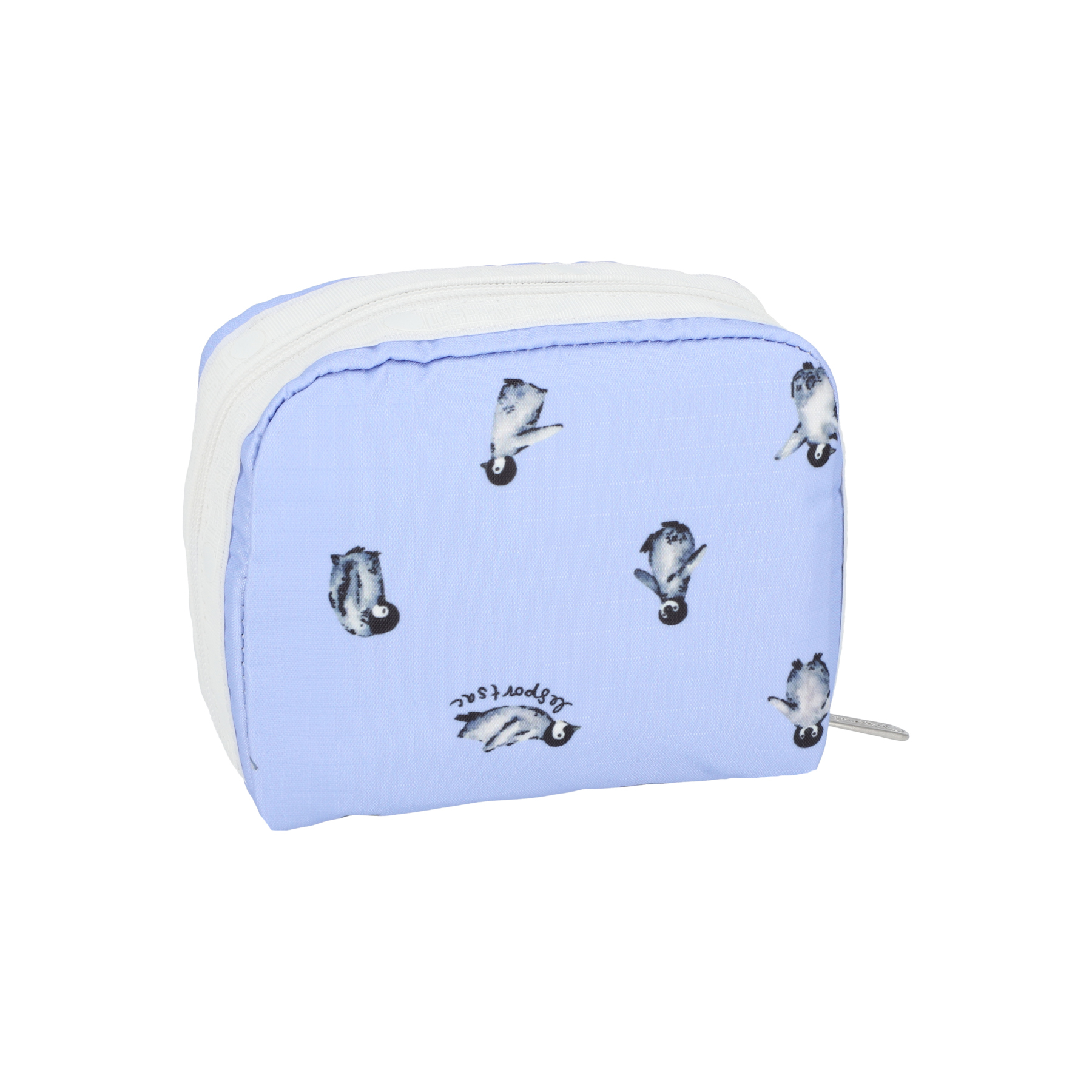 方形化妝袋 (PETITE PENGUINS WHITE)