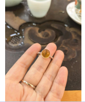 [S] GEMZ & CO AMBER XP061 Violet Minimalist Ring, A3 (A3)