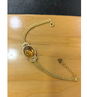 [S] GEMZ & CO AMBER XP057 Amber Cabochon Bracelet, A4 (A4)