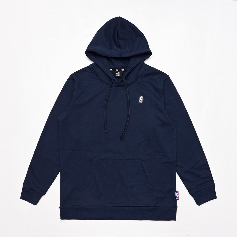 NBA 帽T 壓印 深藍 LOGO 連帽T恤  3255106080