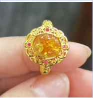 [S] GEMZ & CO AMBER XP039 Amber Ring, A6 (A6)