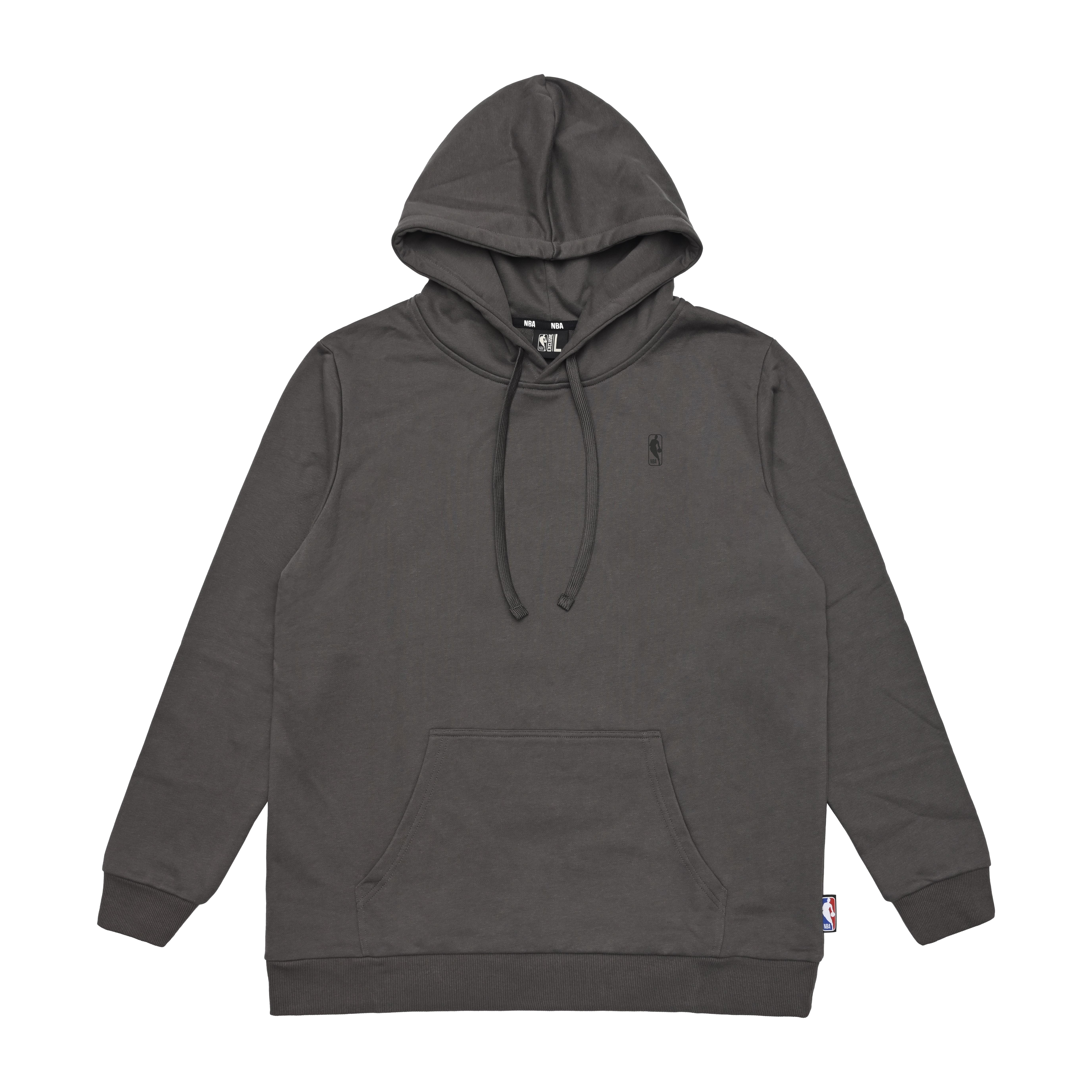 NBA 帽T 壓印 灰 LOGO 連帽T恤 3255105712