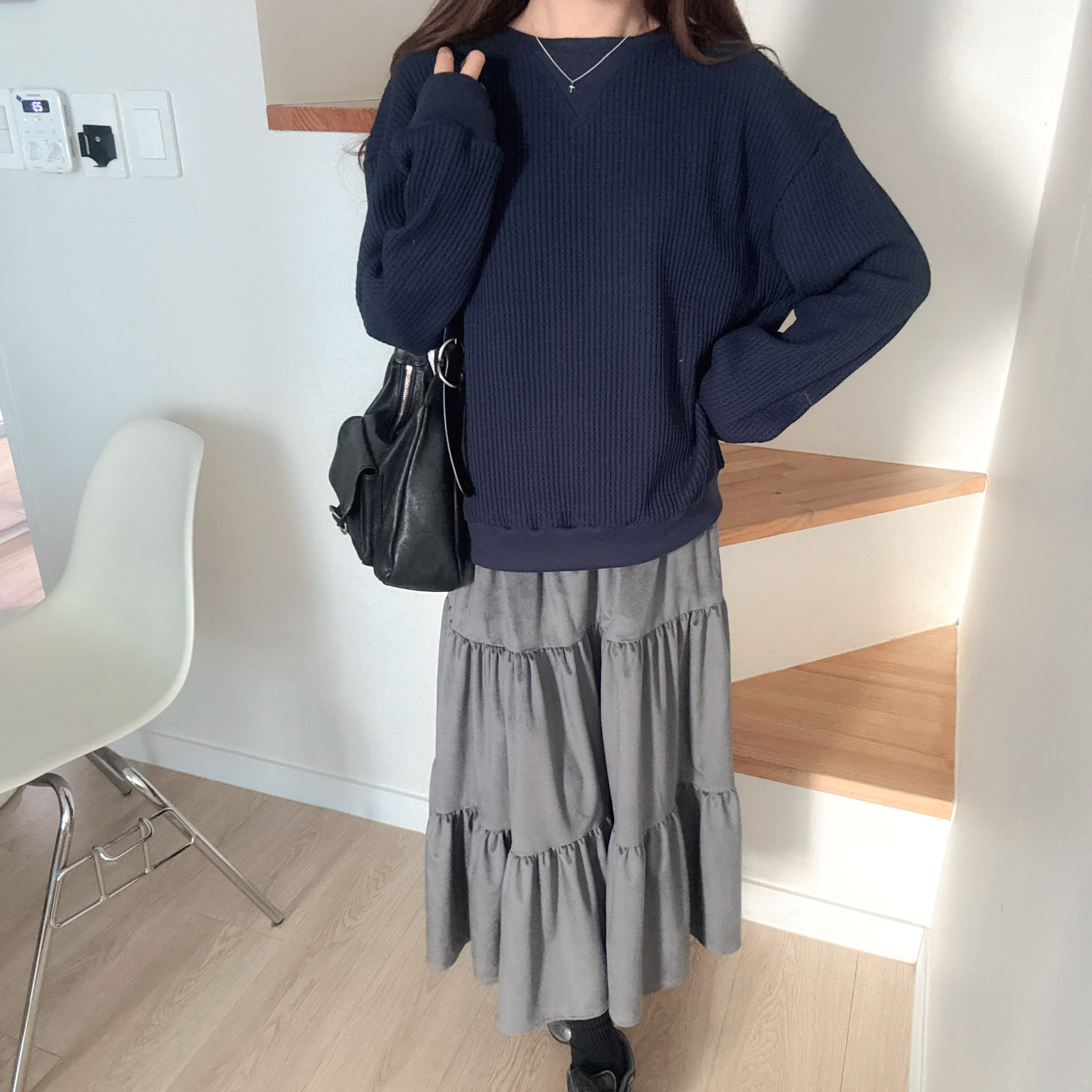 窩夫格棉質上衣