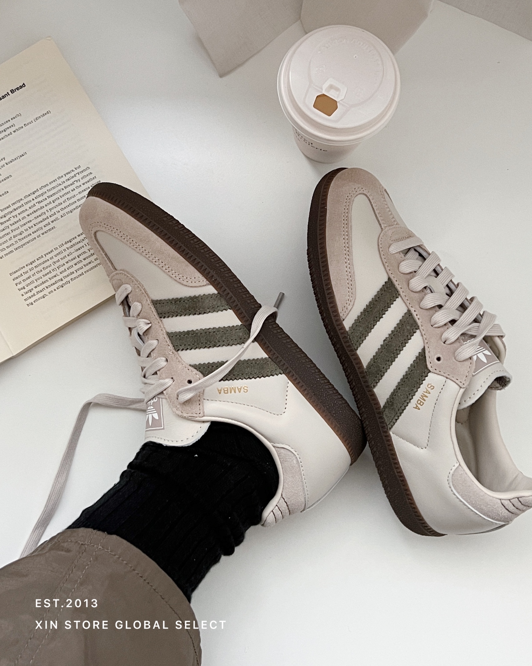 Adidas Samba Og 麂皮 德訓鞋 焦糖底 抹茶拿鐵