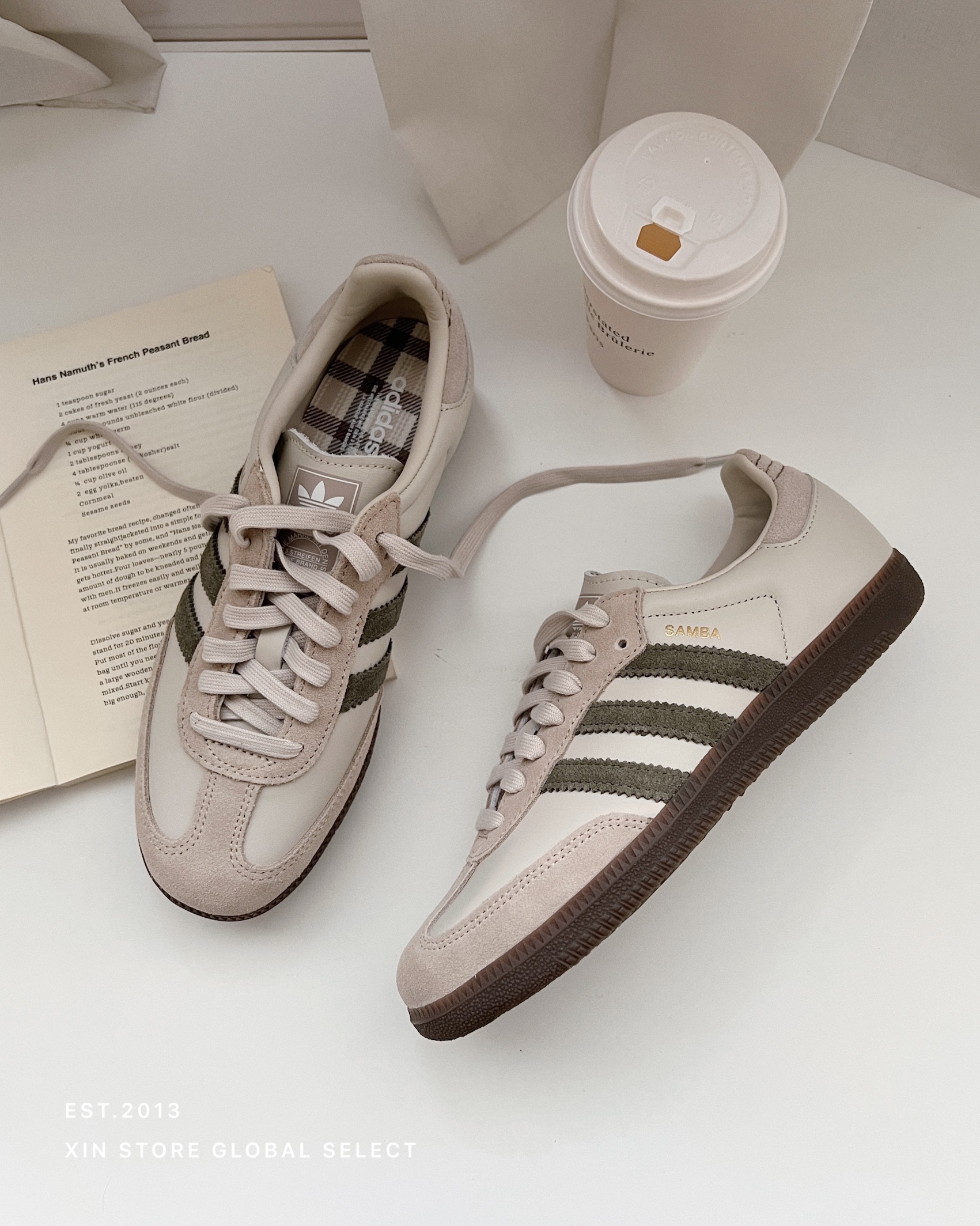 Adidas Samba Og 麂皮 德訓鞋 焦糖底 抹茶拿鐵