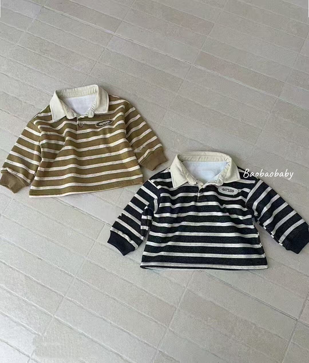 撞色翻領Polo 衫