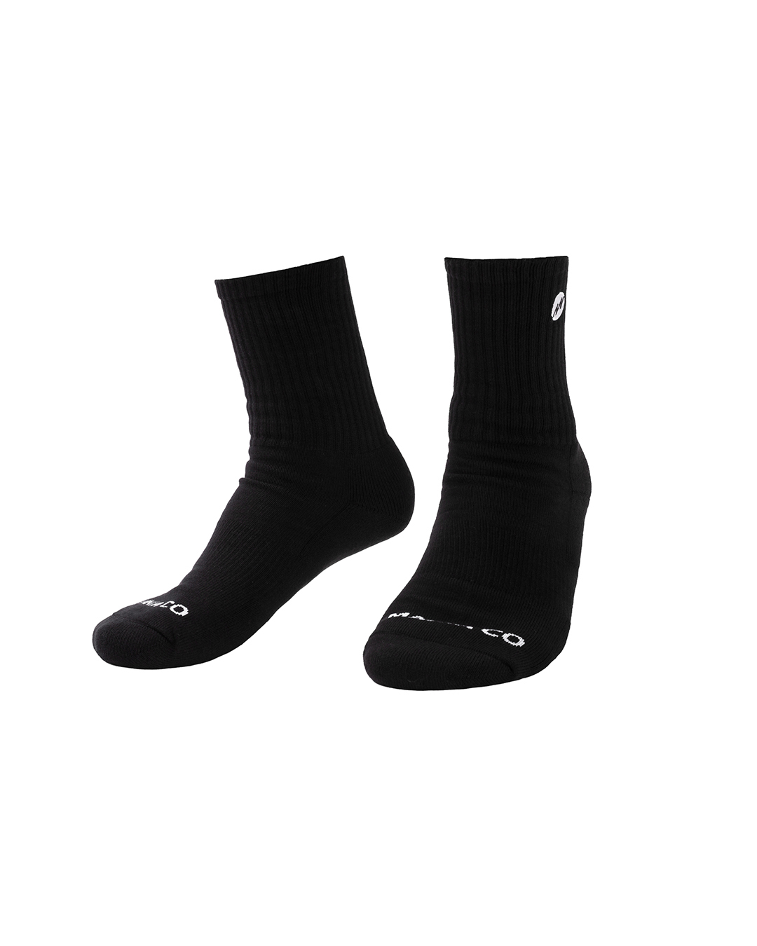 MANIA 襪子 中筒襪 萊卡 (一入兩雙) 黑 24 A/W Logo Socks
