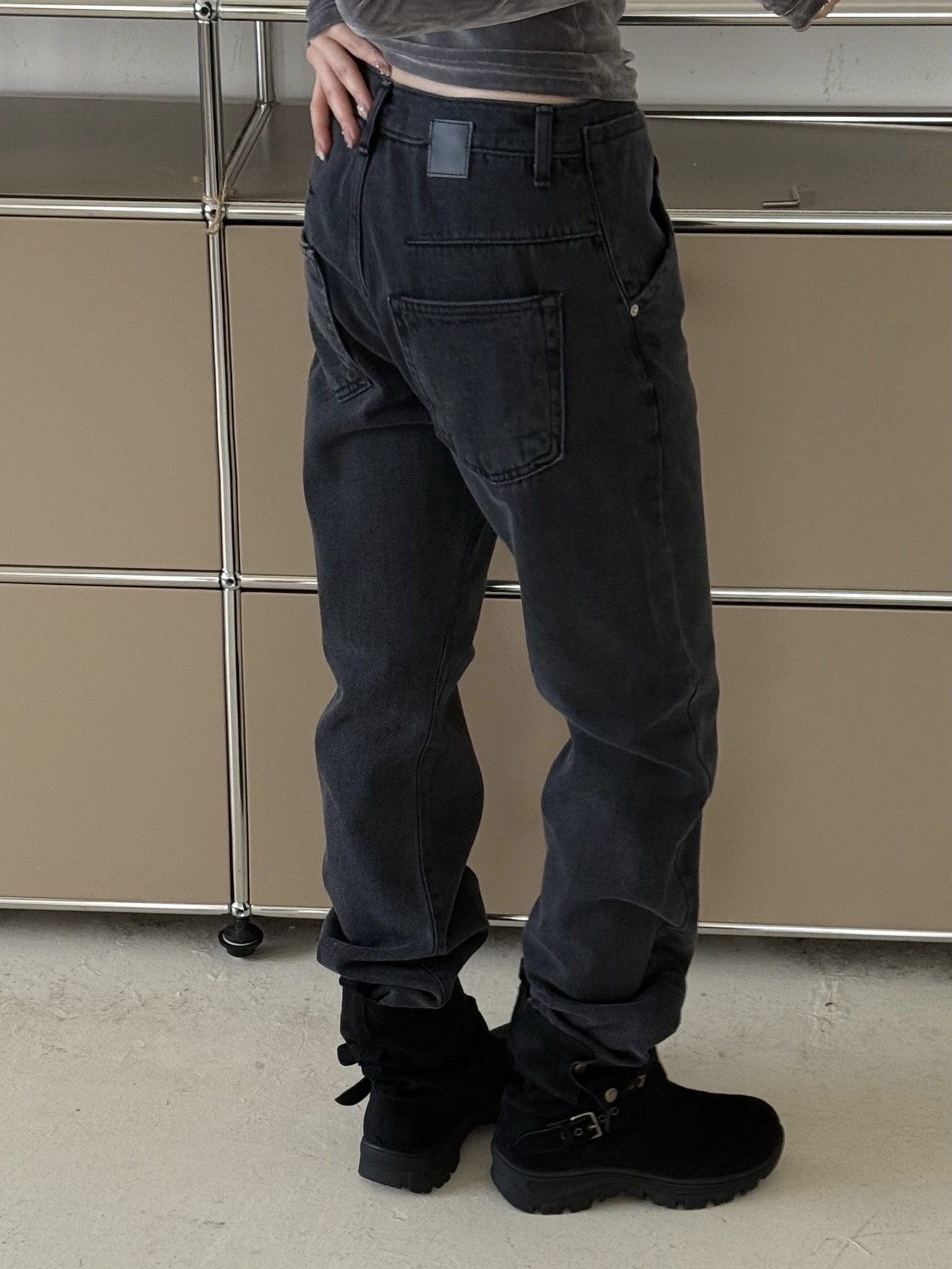 一見鐘情妮味中低腰窄管褲(s/m)