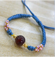 [S] GEMZ & CO AMBER DIY 711 Purple Peach Blossom Bracelet, A13 (A13)