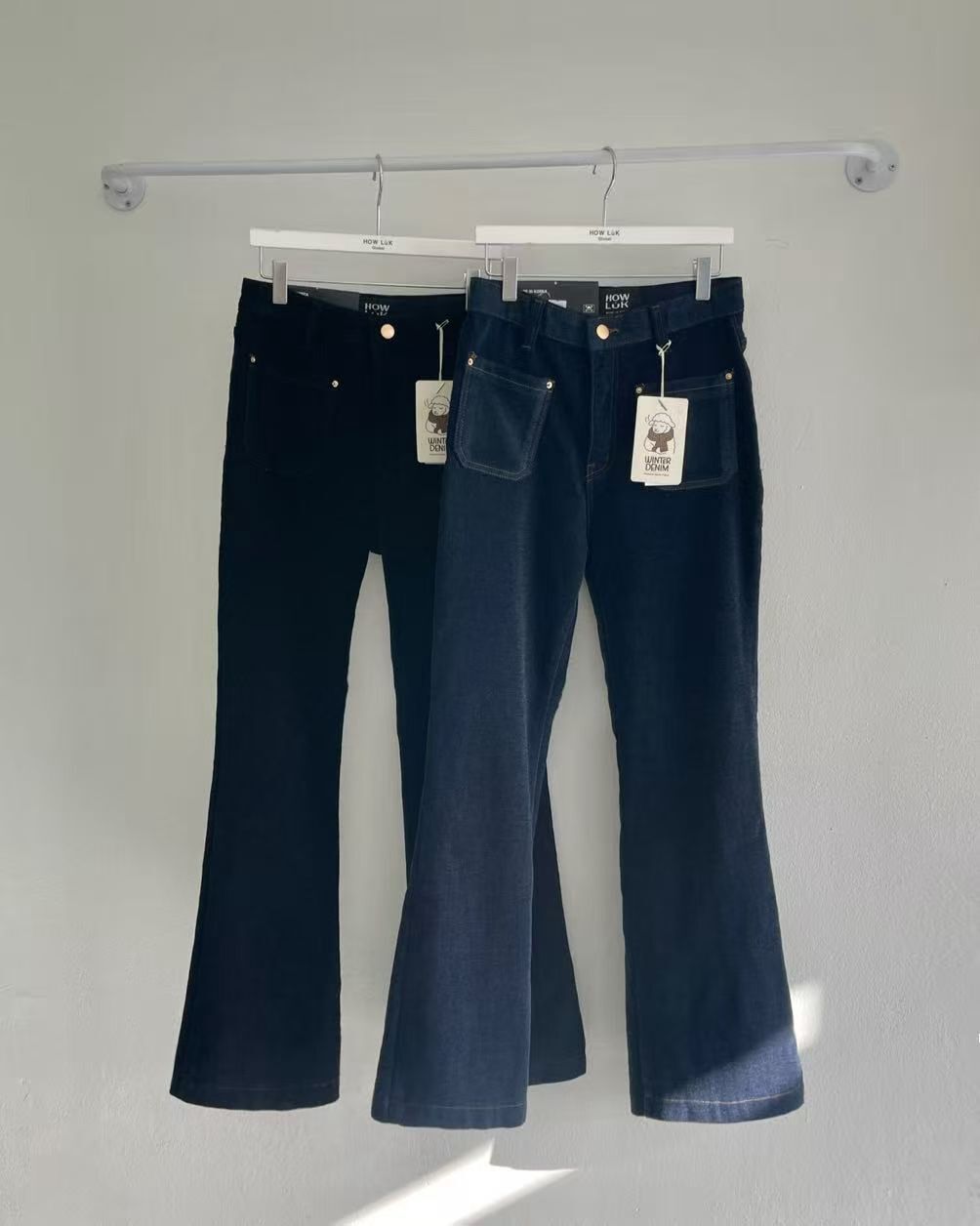 HL2555 發熱保暖微喇叭絲絨長褲