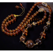 [S] GEMZ & CO AMBER DIY 379 Yiwang Cave Purple Honey Sweater Chain, A21 (A21)