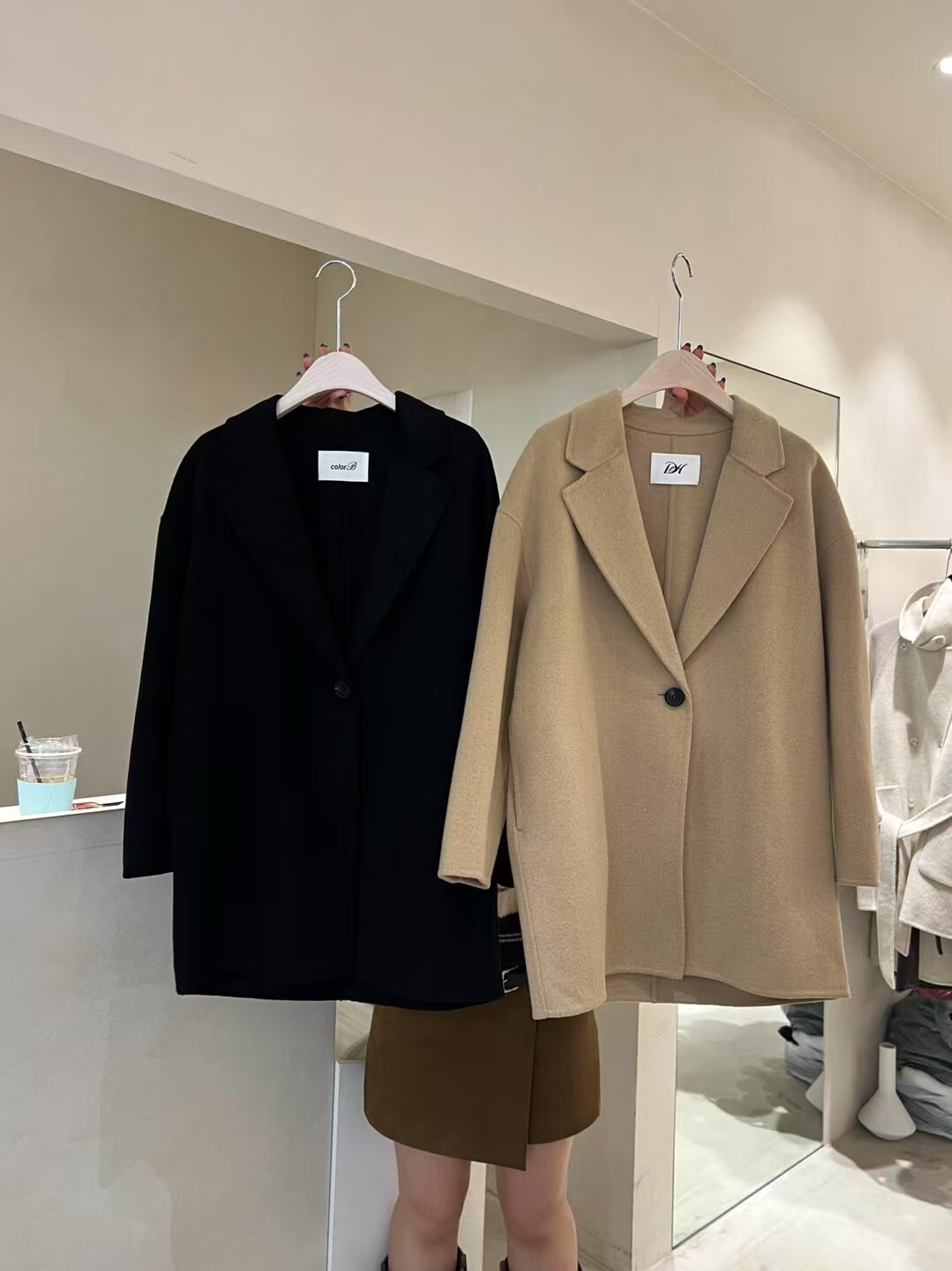 CB5337 單扣手工羊毛外套 *優惠碼不適用*