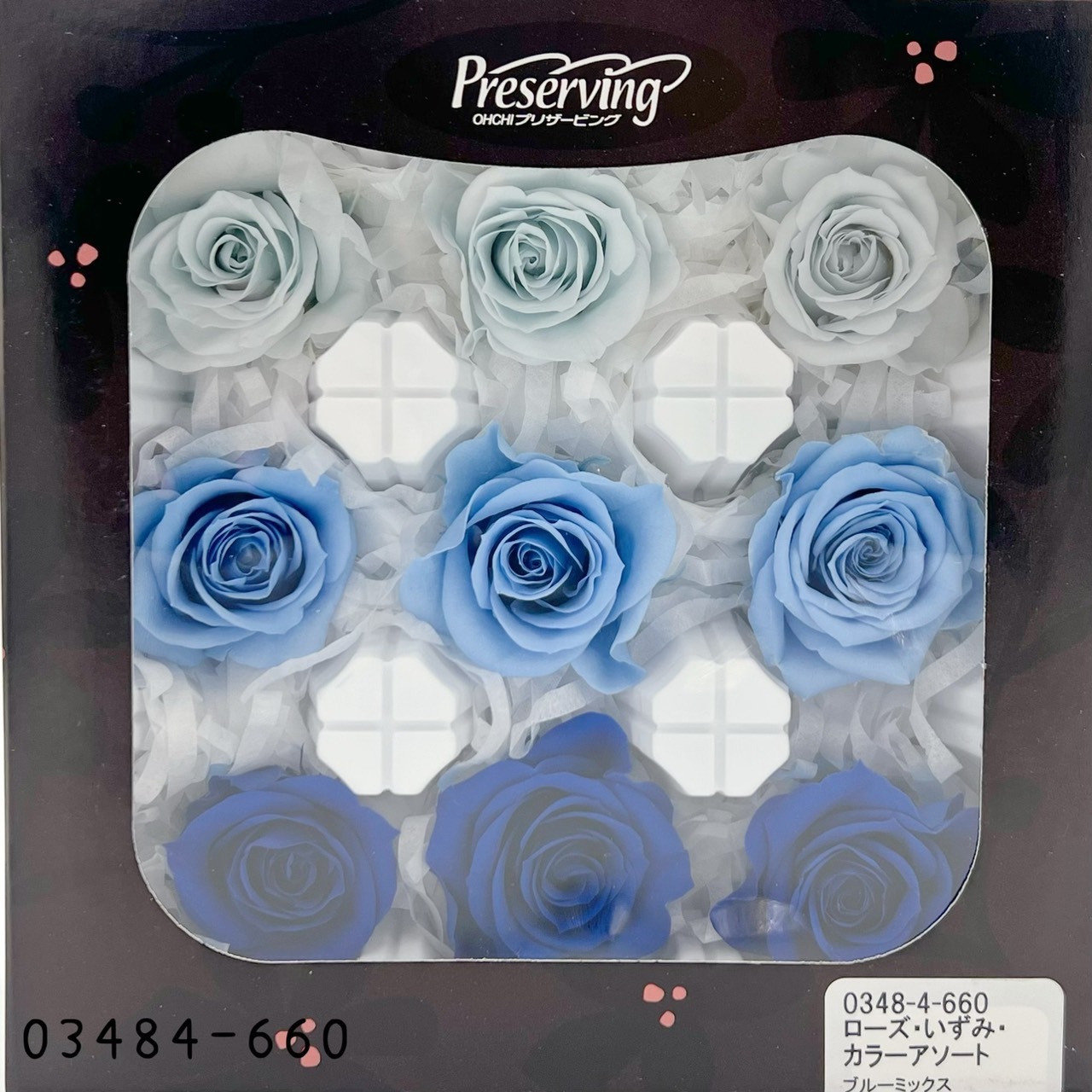 日本不凋中輪玫瑰(9朵) 03484-660