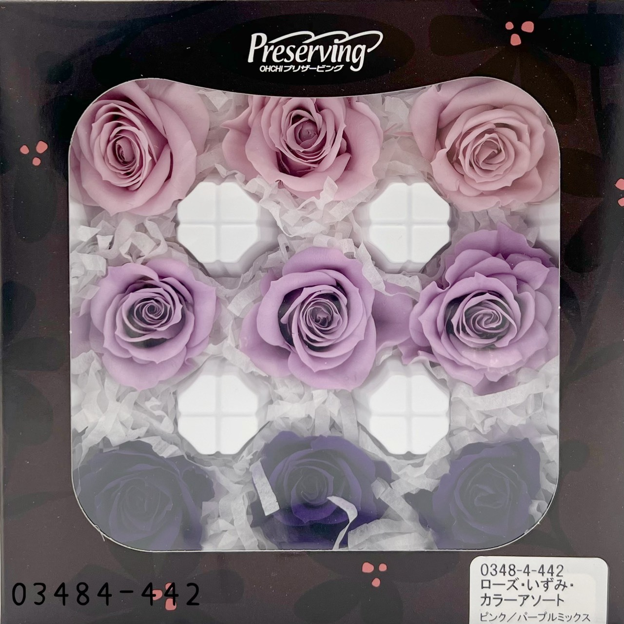 日本不凋中輪玫瑰(9朵) 03484-442