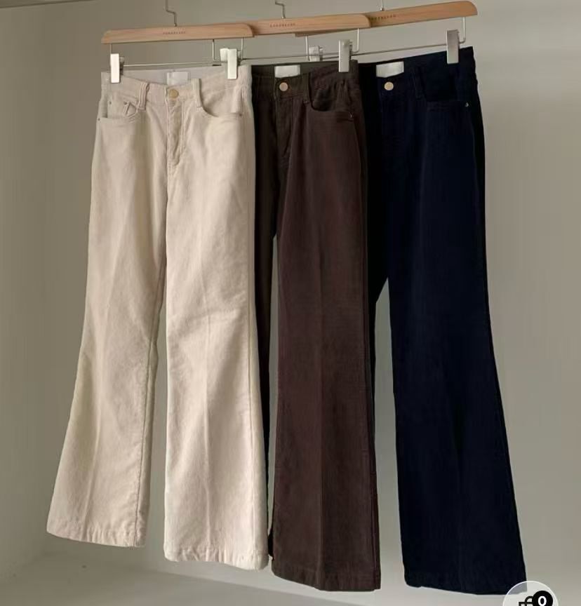 HL261 秋冬休閒抓絨內里絲絨長褲