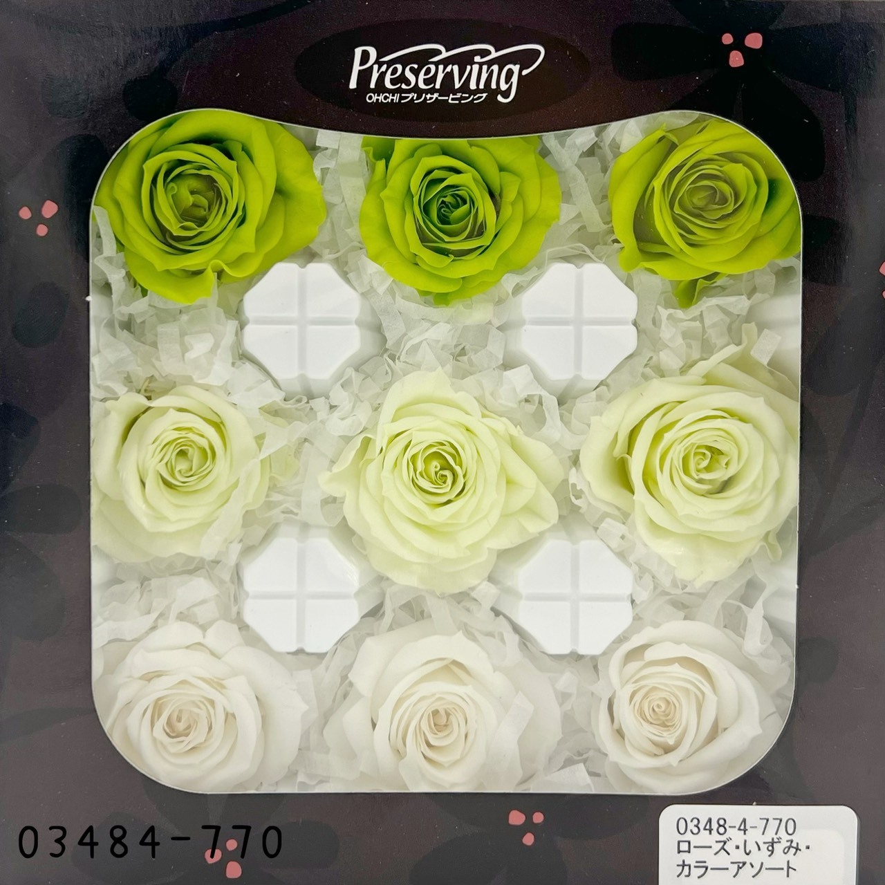 日本不凋中輪玫瑰(9朵) 03484-770