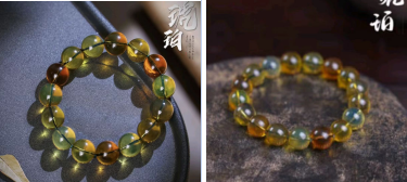 [S] GEMZ & CO AMBER MD212 Museum-Quality Seven-Color Tea King Bracelet, A37 (A37)