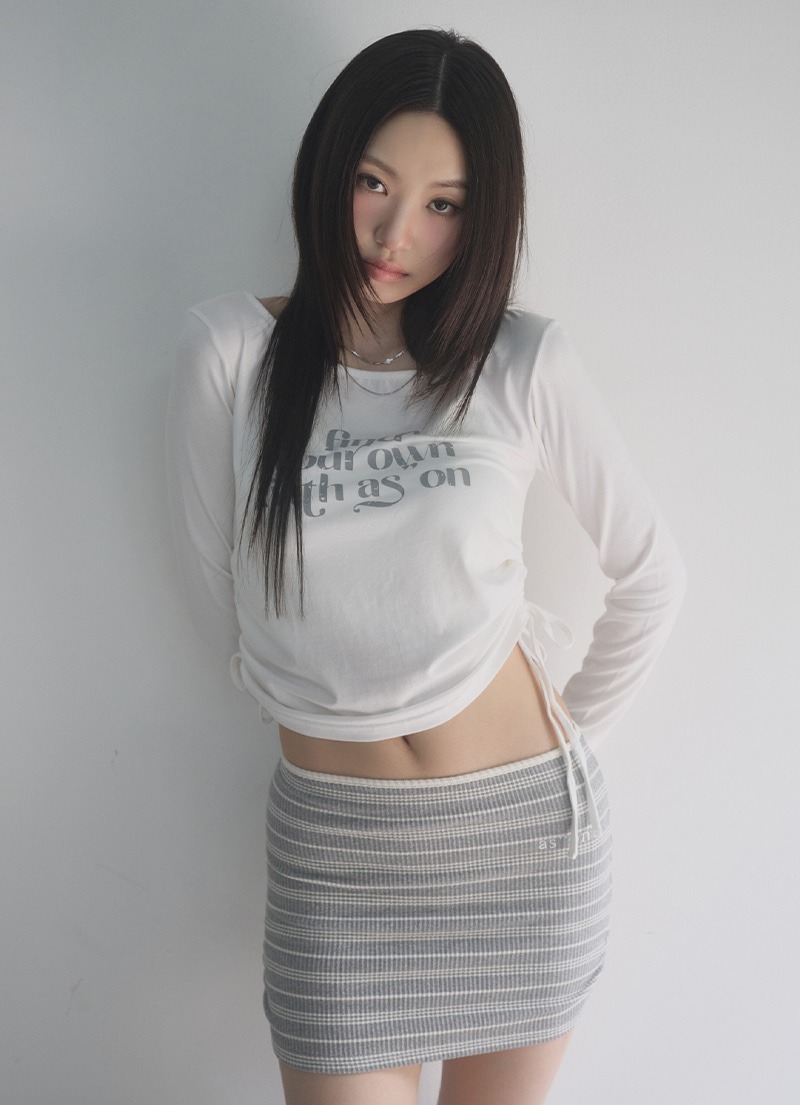 ASON BLACHE SHIRRING TEE