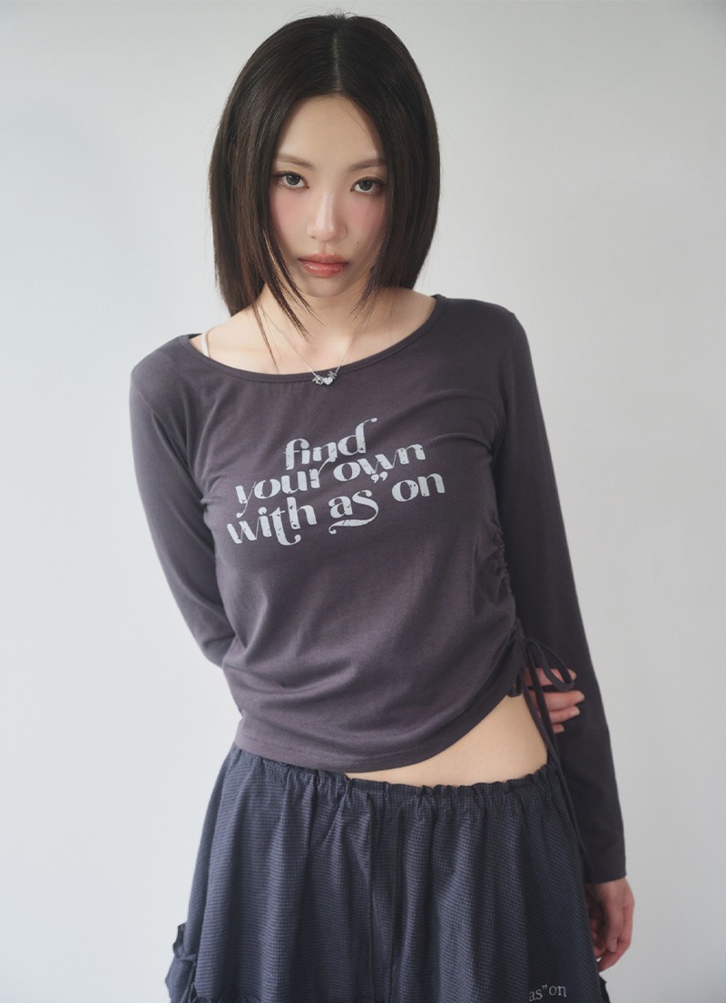 ASON BLACHE SHIRRING TEE