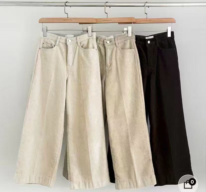 HL262 秋冬日常刷薄毛長褲