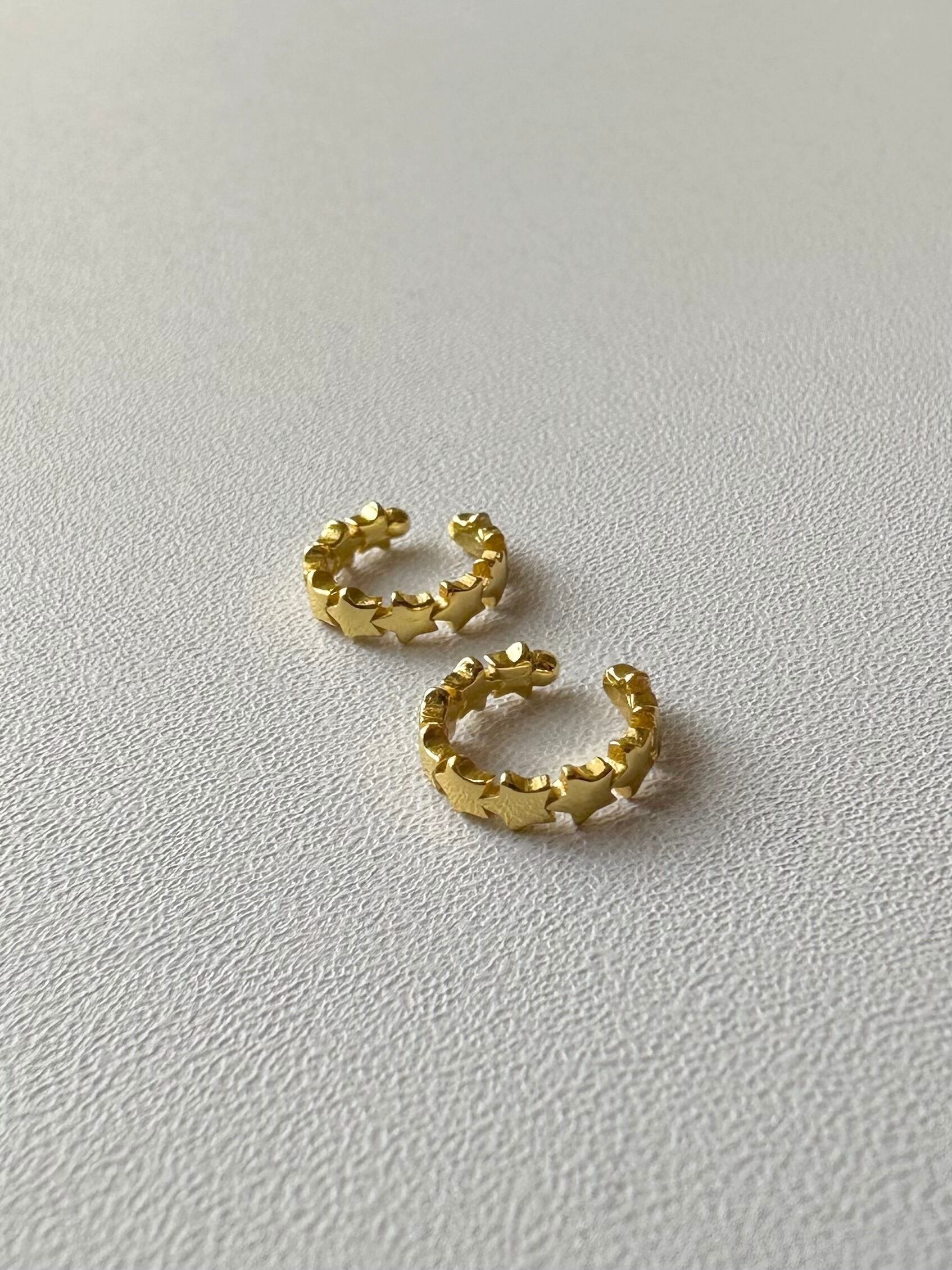 S925 star line ear cuff