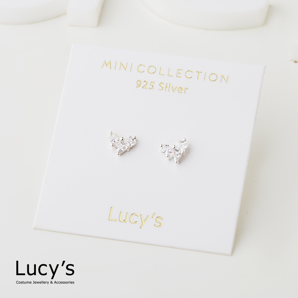 *925純銀〔輕銀系列〕閃愛 耳環 (128205)