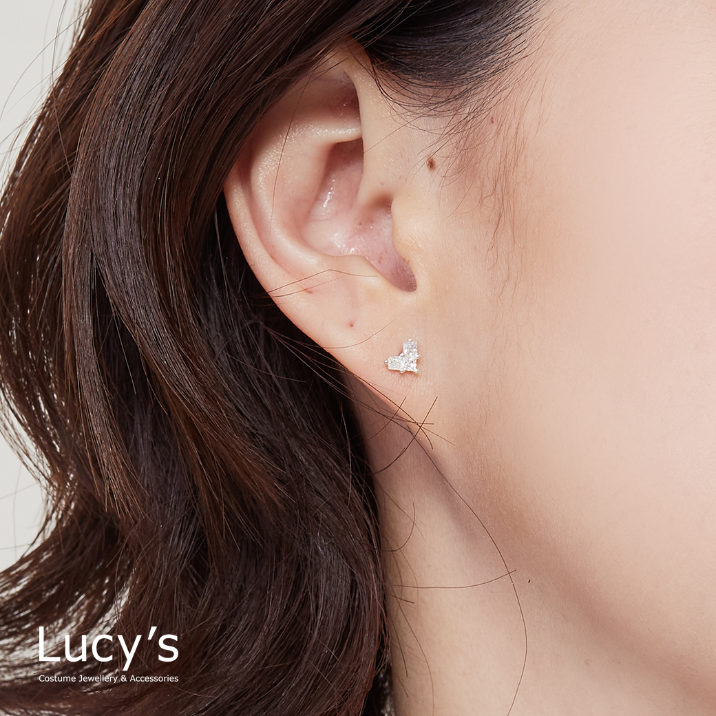 *925純銀〔輕銀系列〕閃愛 耳環 (128205)