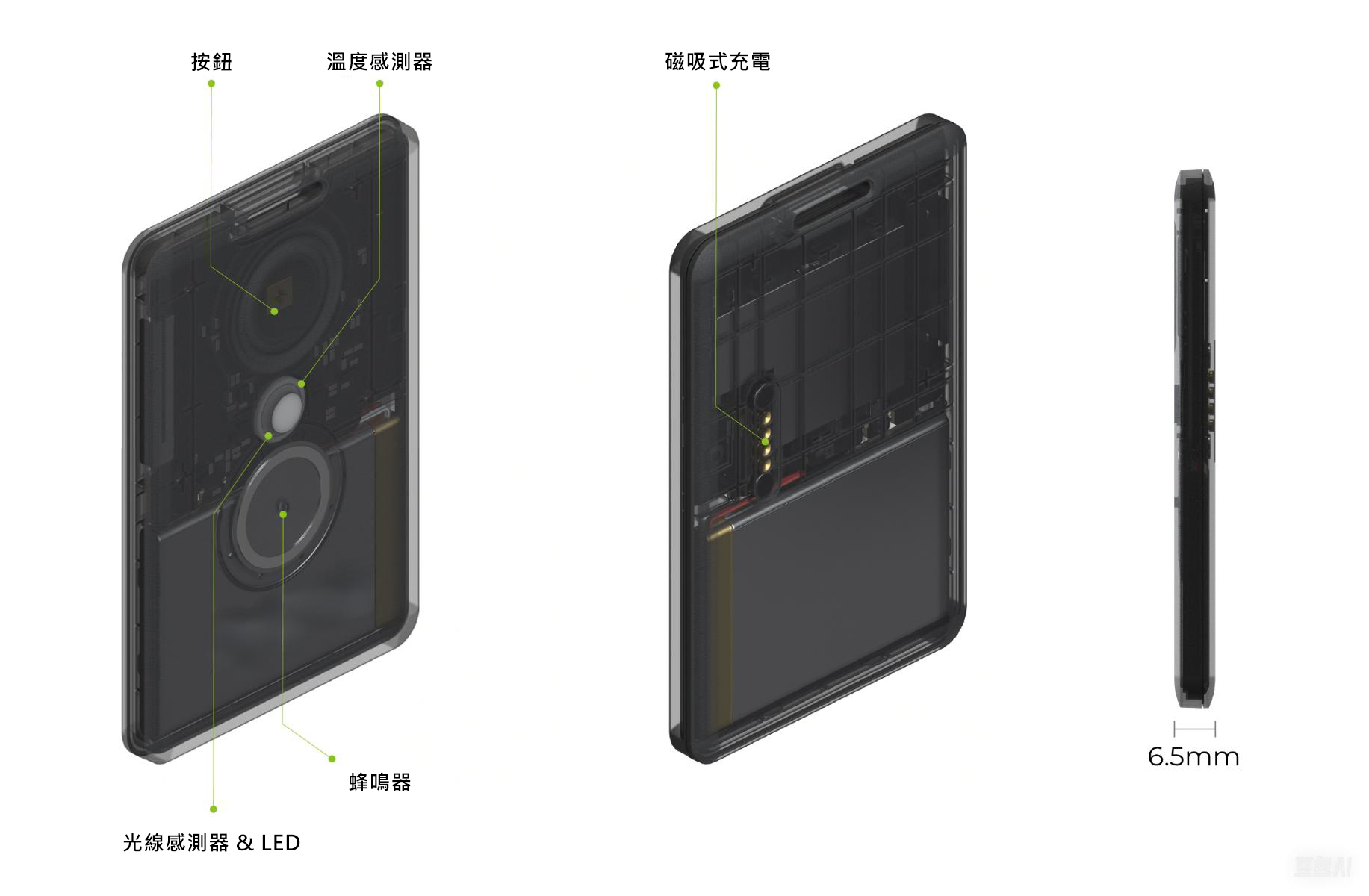 SenseCAP Card Tracker,T1000-E,LoRaWAN,硬體簡介