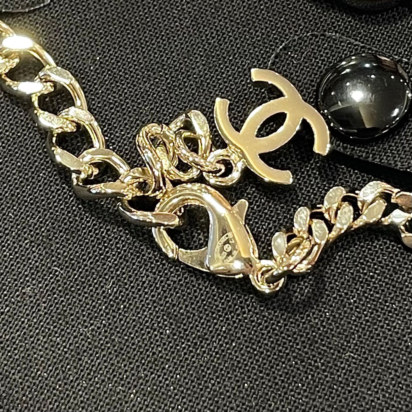 全新CHANEL手鏈 雙C水鑽雙鏈淡金 #BRAND NEW #香榭站正品