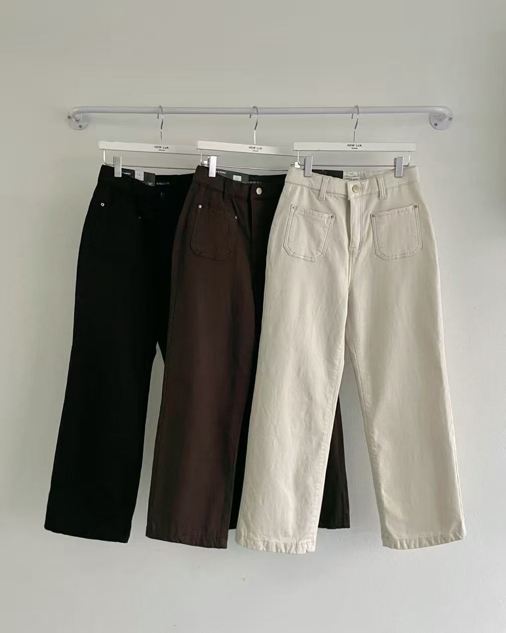 HL265 冬季新款!百搭刷薄毛牛仔褲