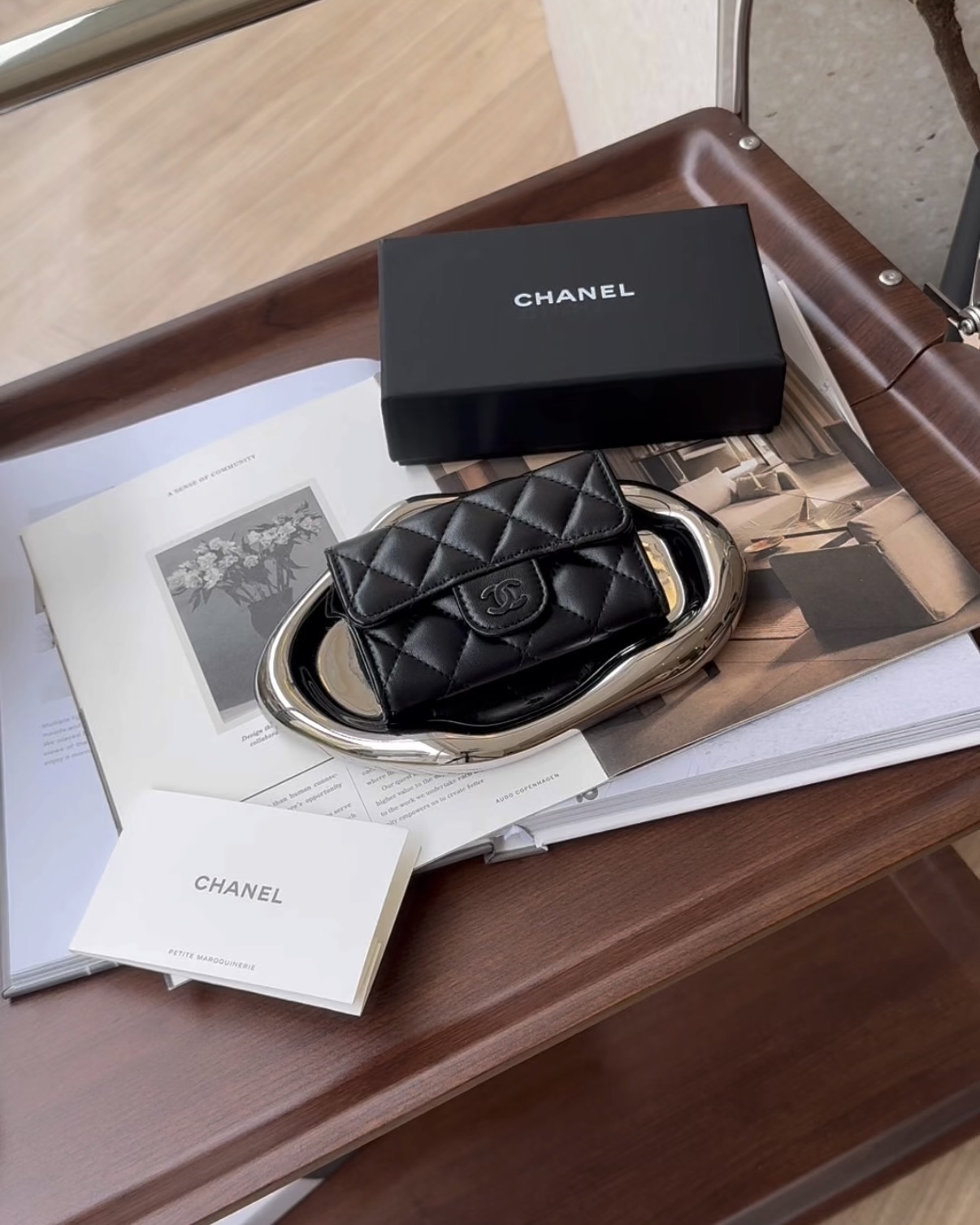 CHANEL｜CF 單層卡包 SO BLACK