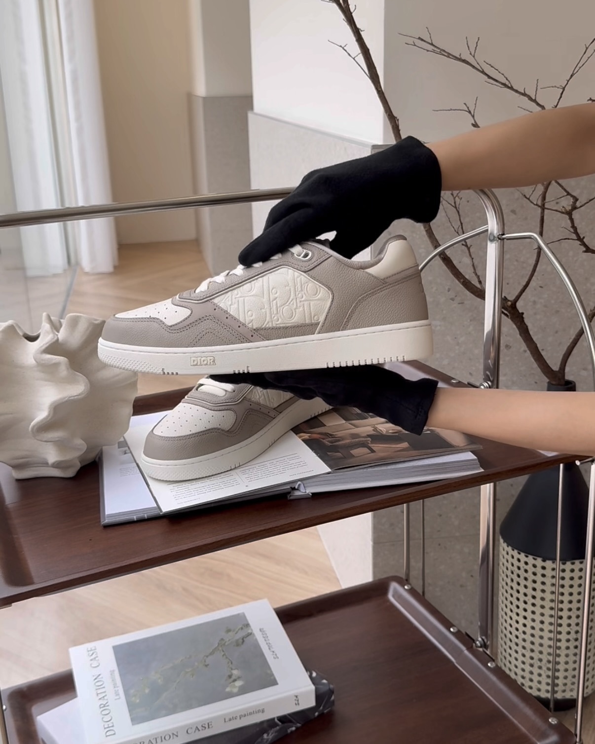 DIOR｜B27 UPTOWN 低筒運動鞋 米白色