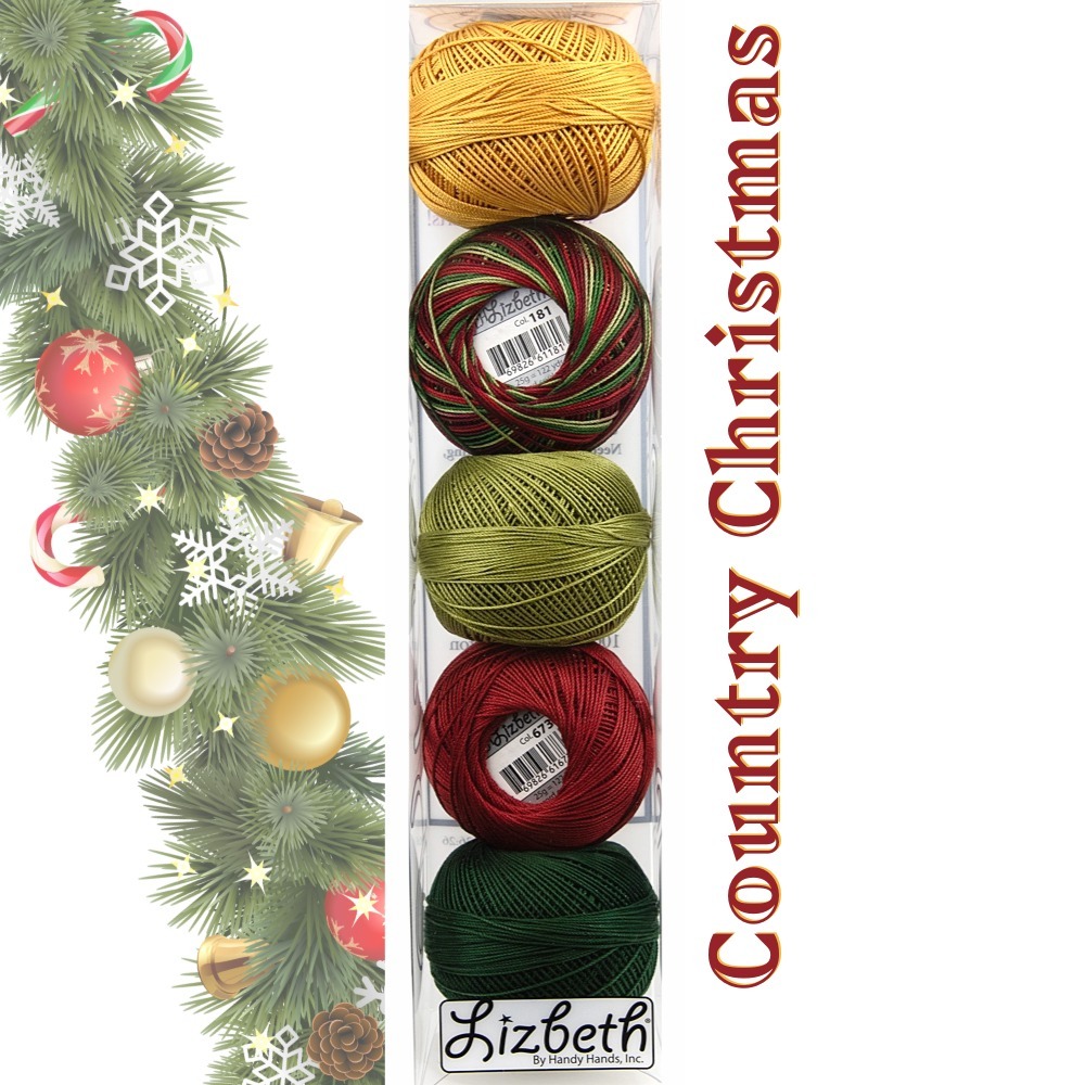 現貨 Lizbeth 五球組 Country Christmas