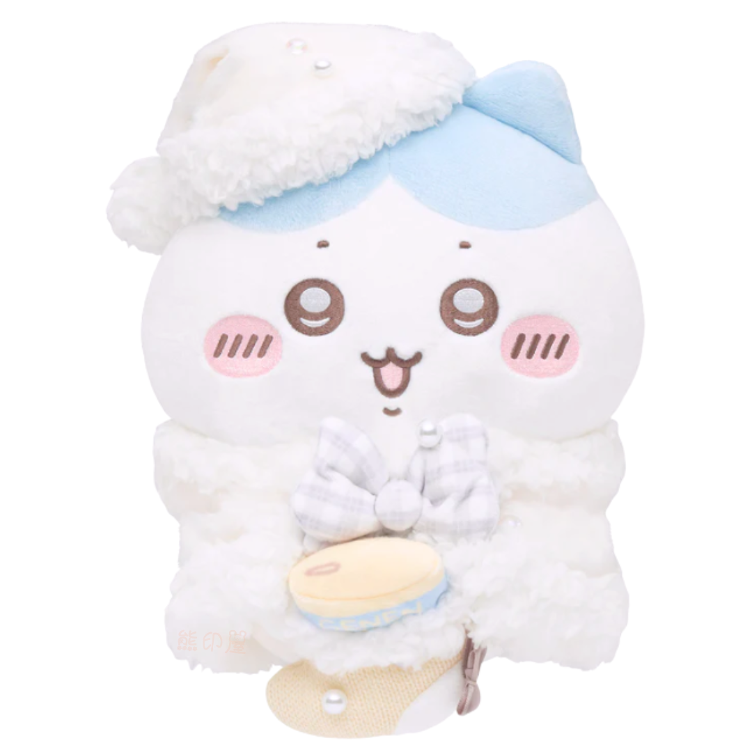 Chiikawa 小八貓冬日款毛公仔擺件