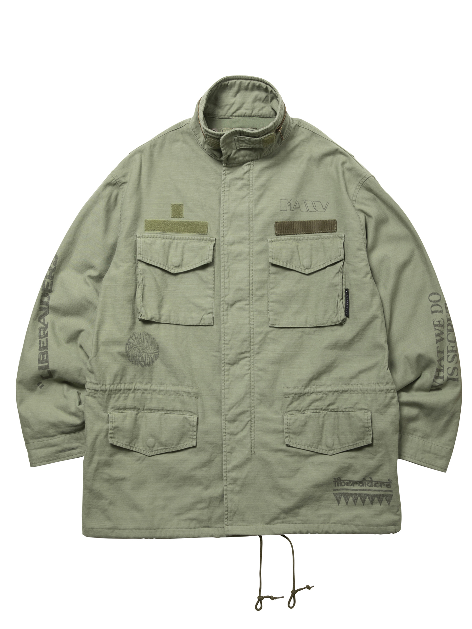 LIBERAIDERS HANDWRITING PRINT M65 JACKET 770122503 OLI