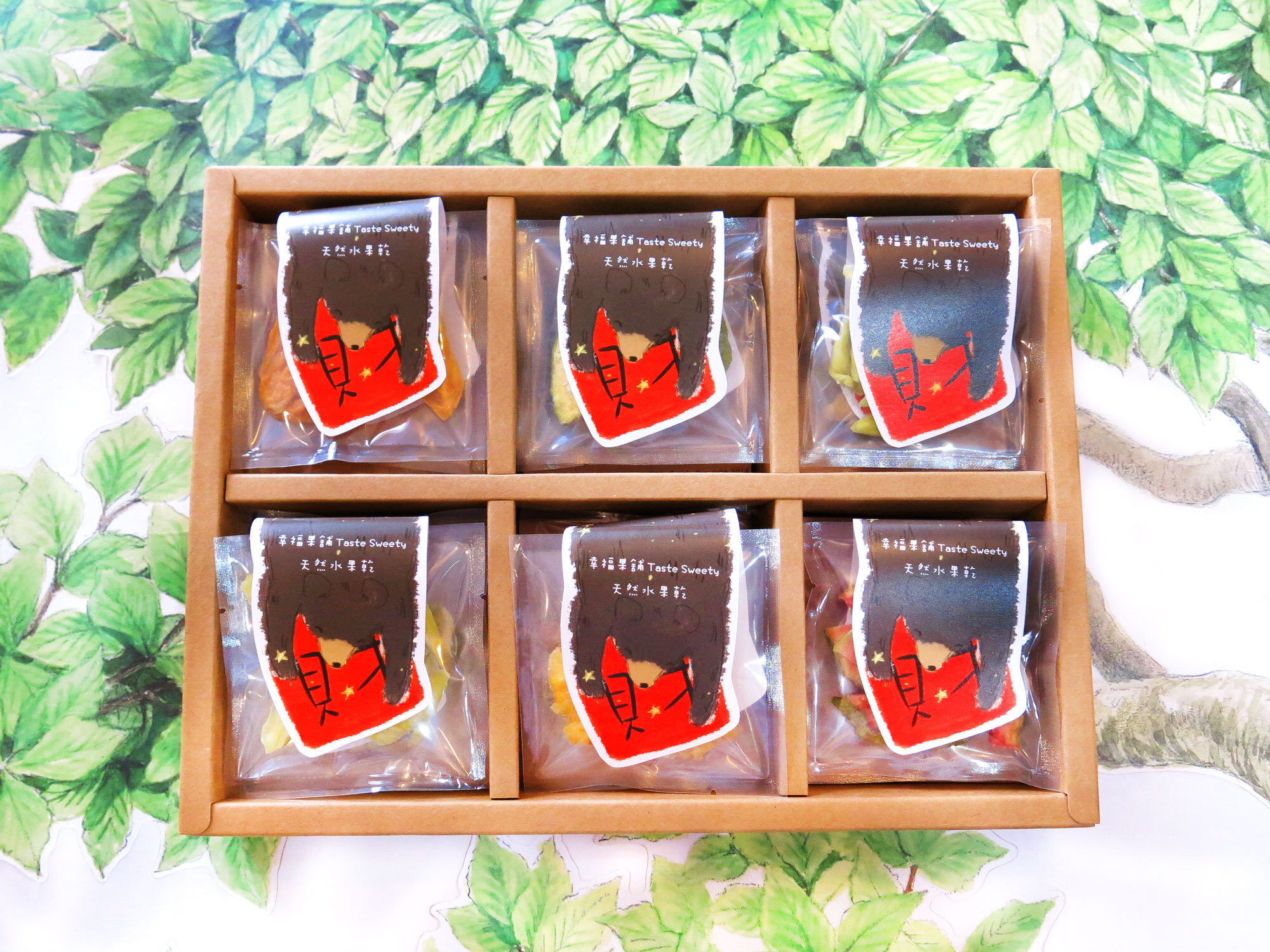 新年熊有柴(財)水果乾禮盒6格(12入/18入/24入)
