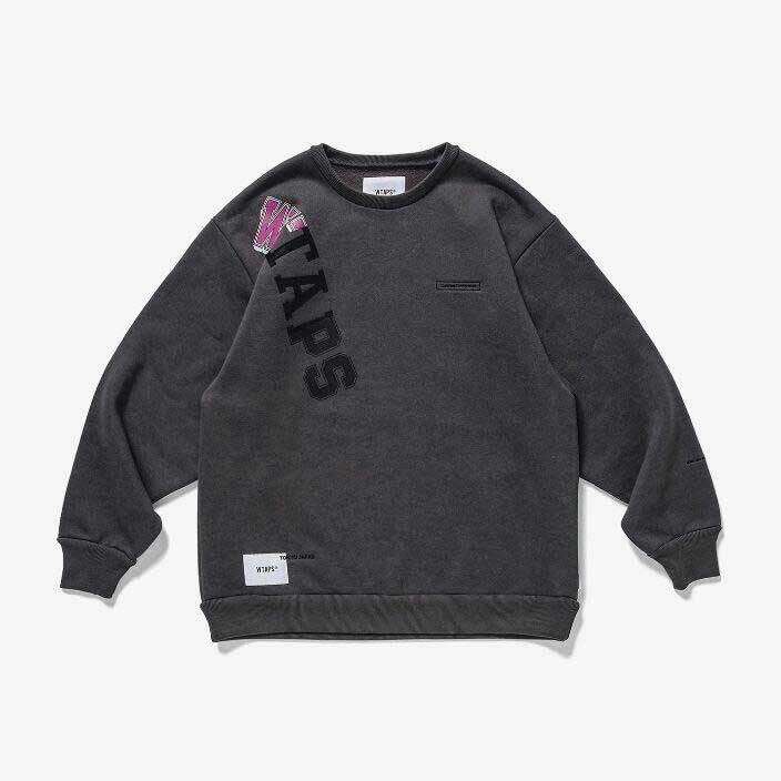 WTAPS KATZ CREW NECK 右肩圖 大學踢