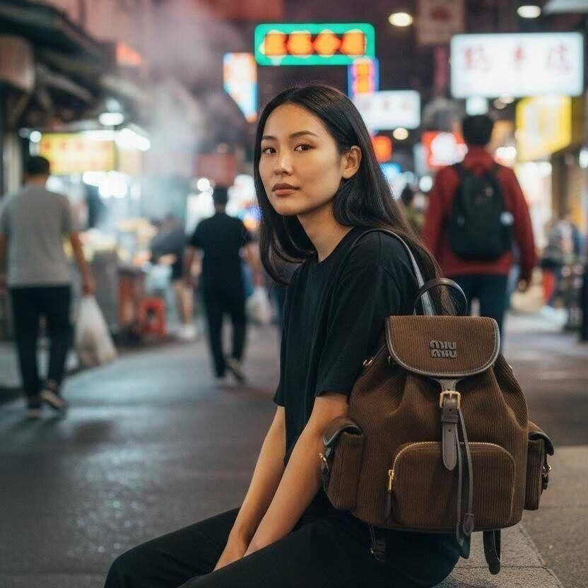 MIU MIU 學院風雙肩包