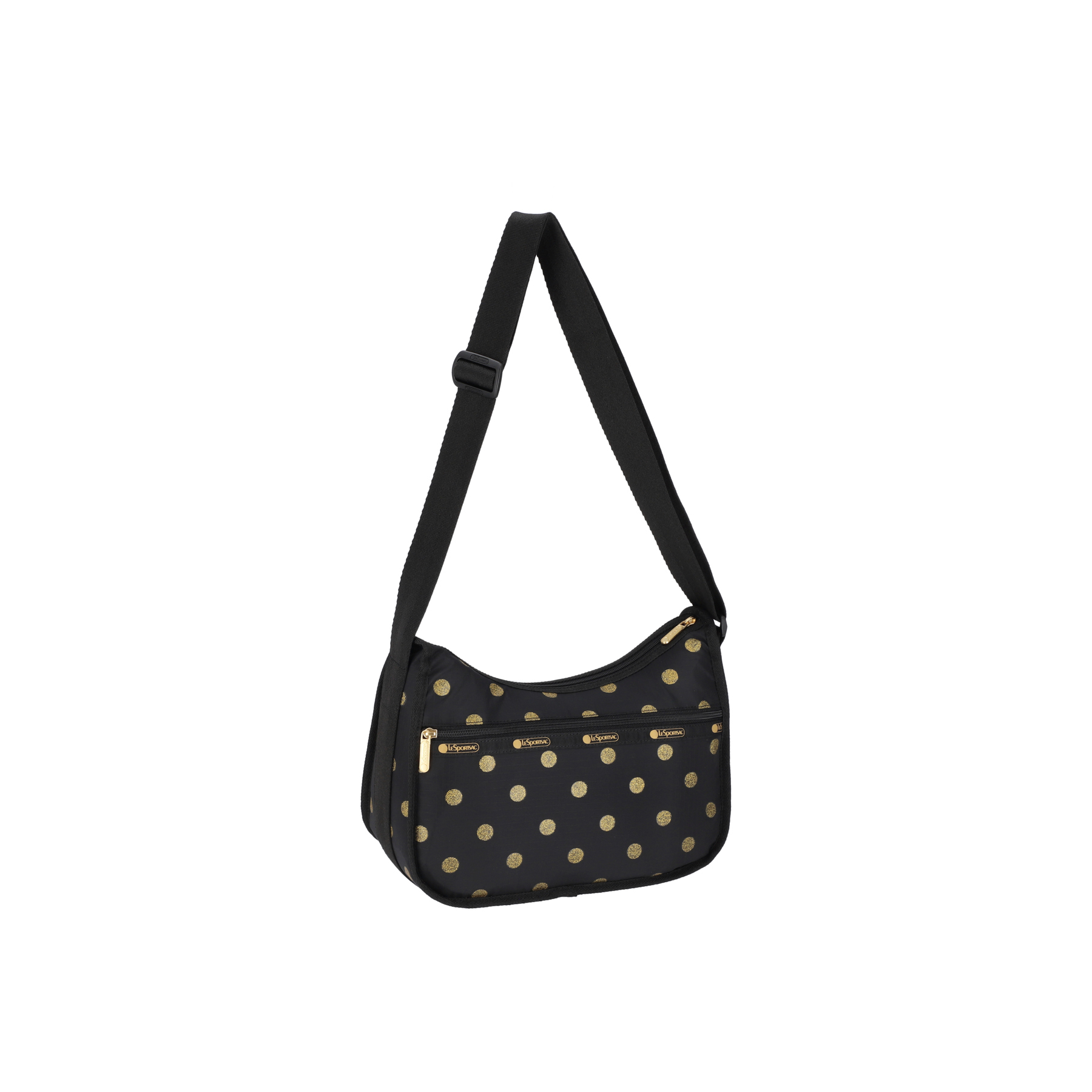 CLASSIC HOBO 經典斜揹袋 (GOLD GLITTER DOTS)