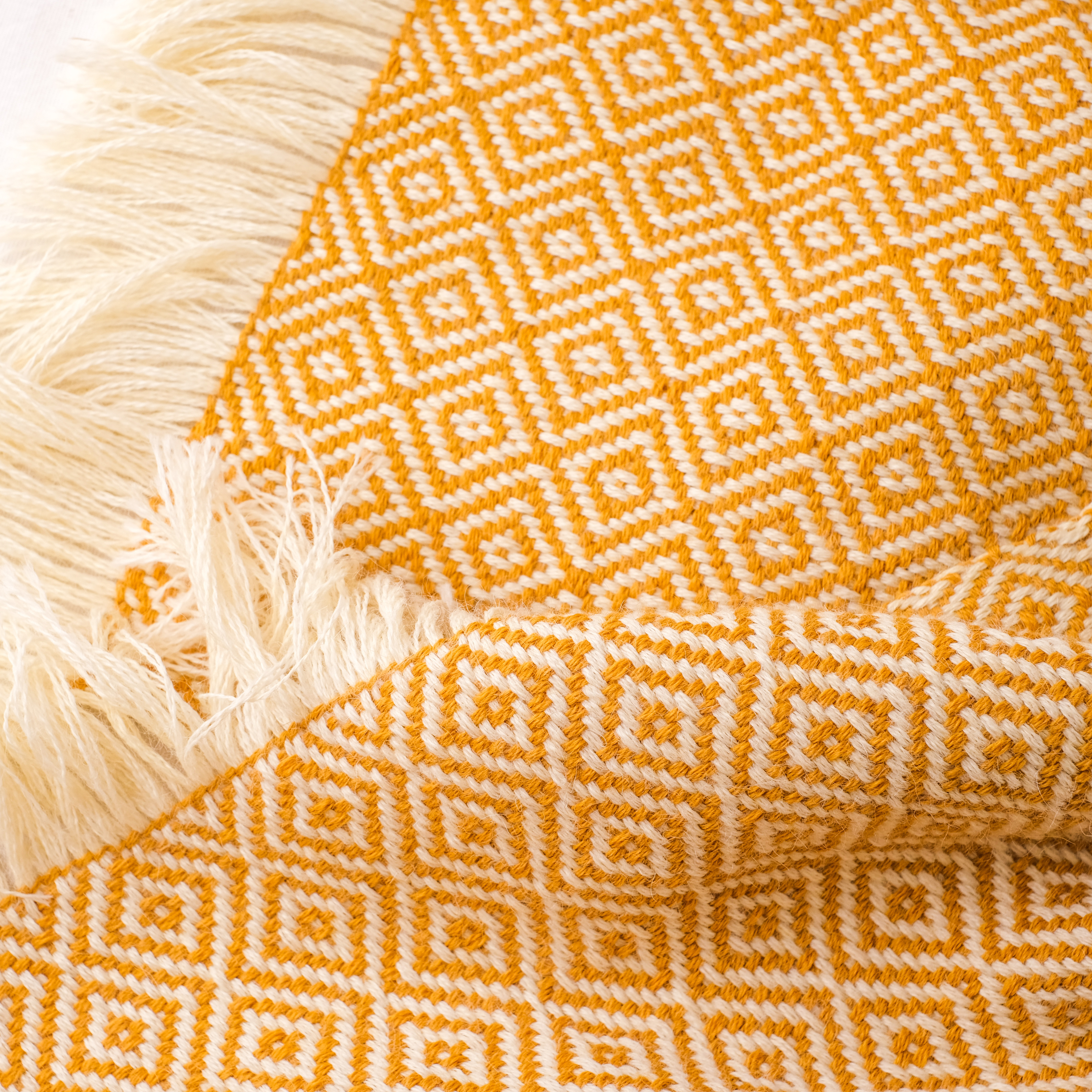 【限量】安地斯羊駝斗篷｜赭黃｜秘魯