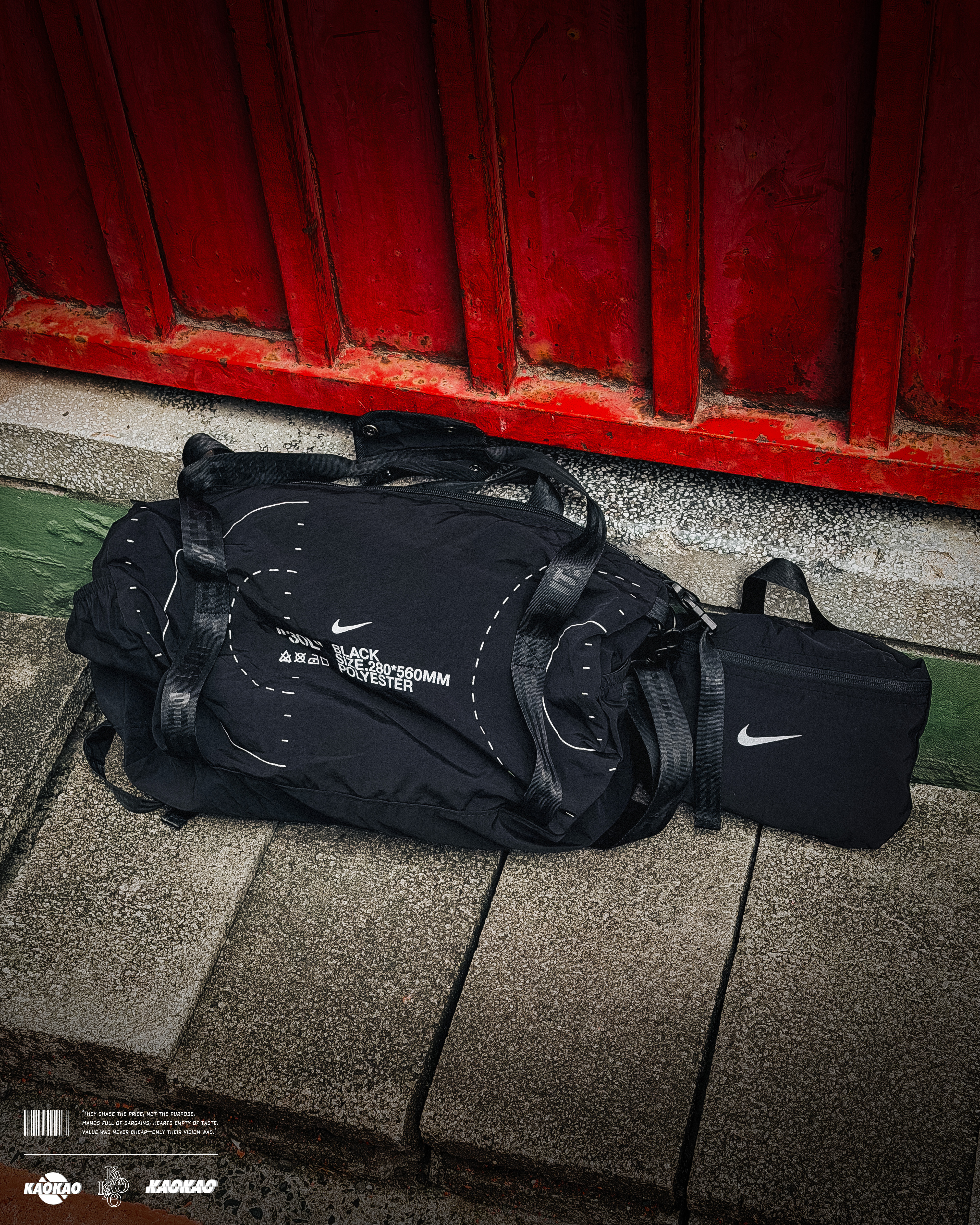 現貨 NIKE JUST DO IT. 防潑水 可收納 側背球員包 30L【BG050-010A】