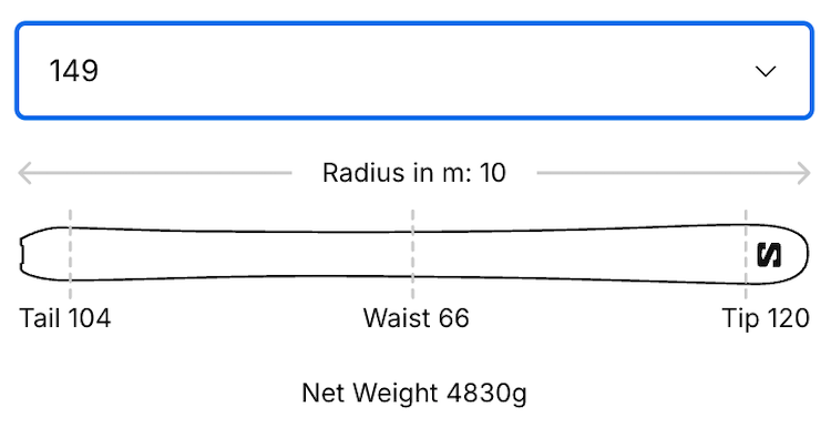 【SALOMON】E ADDIKT PRO 66 + MI12 GW F80_149尺寸參考