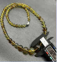 [S] GEMZ & CO AMBER MD212 Museum-grade Seven-Colored Tea King 6-16 Tower Chain, A40 (A40)