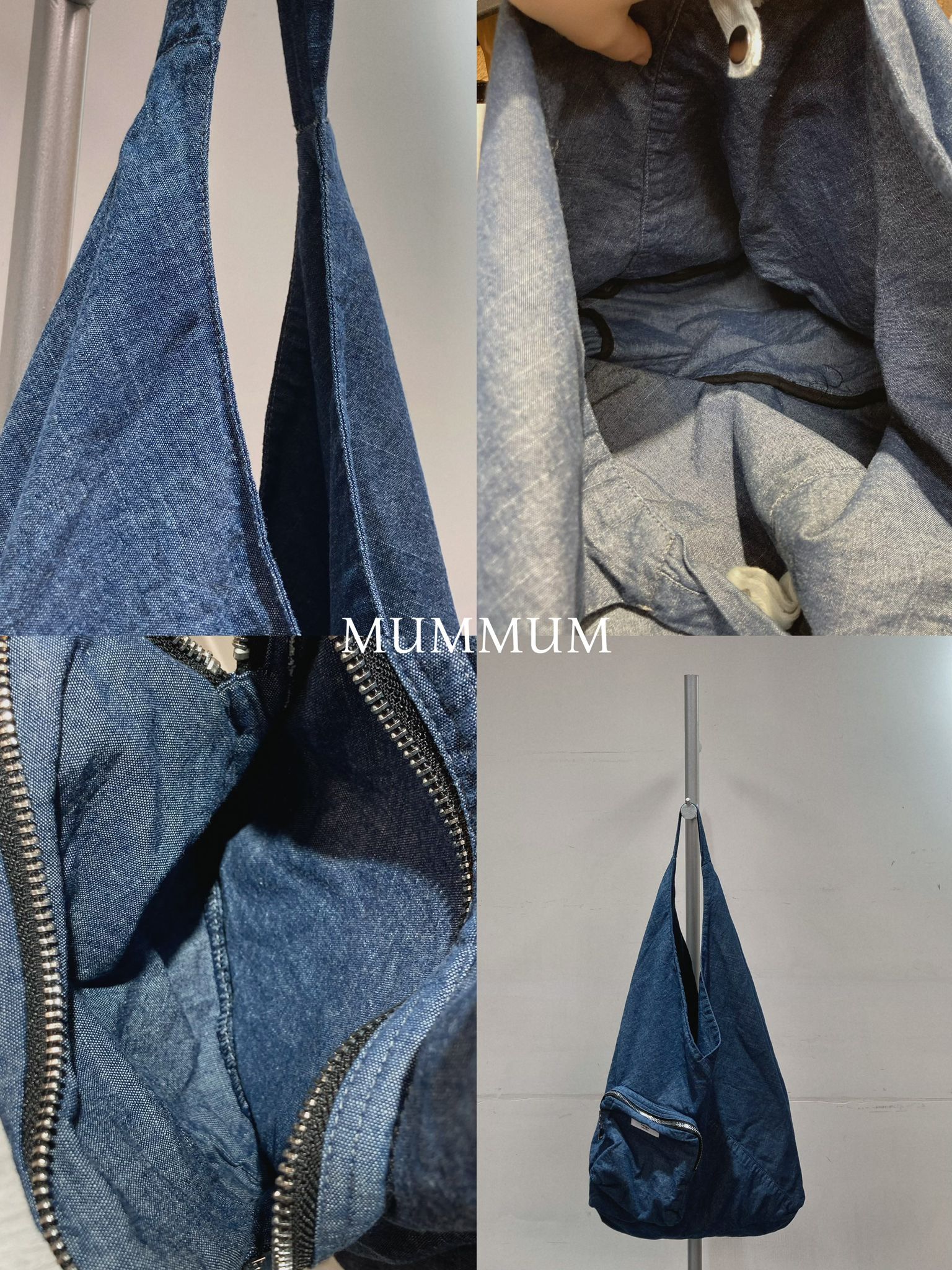 ac958/牛仔布水滴形單邊袋