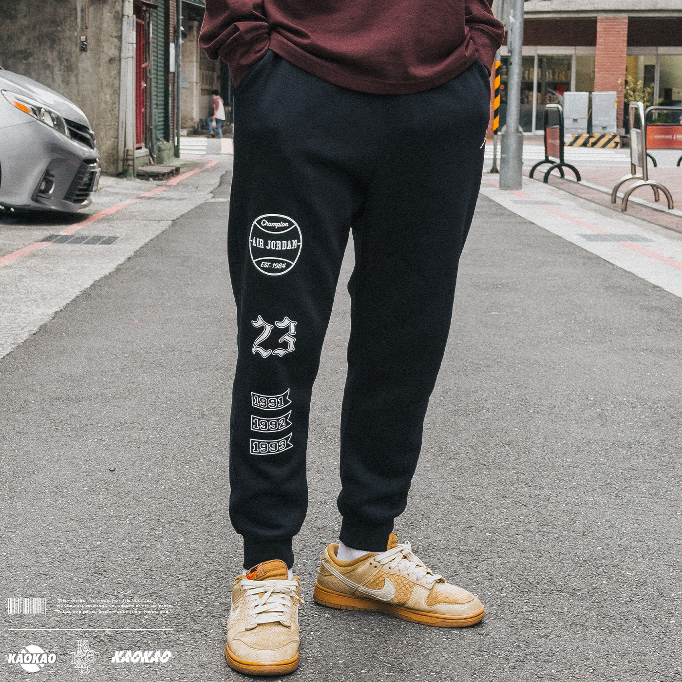 Air Jordan 印花束口針織慢跑褲【FN4620-010】